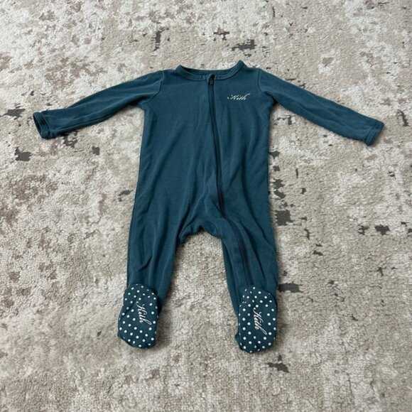 Kith Baby Blue Footie Size 6-12 Months - Picture 1 of 3